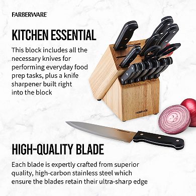 Farberware Edgekeeper 14-pc. Knife Block Set
