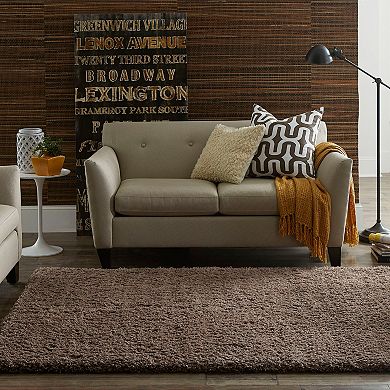 SPACES Home & Beyond by Welspun Teddy Solid Shag Rug
