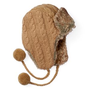 Women's SIJJL Cable-Knit Trapper Hat