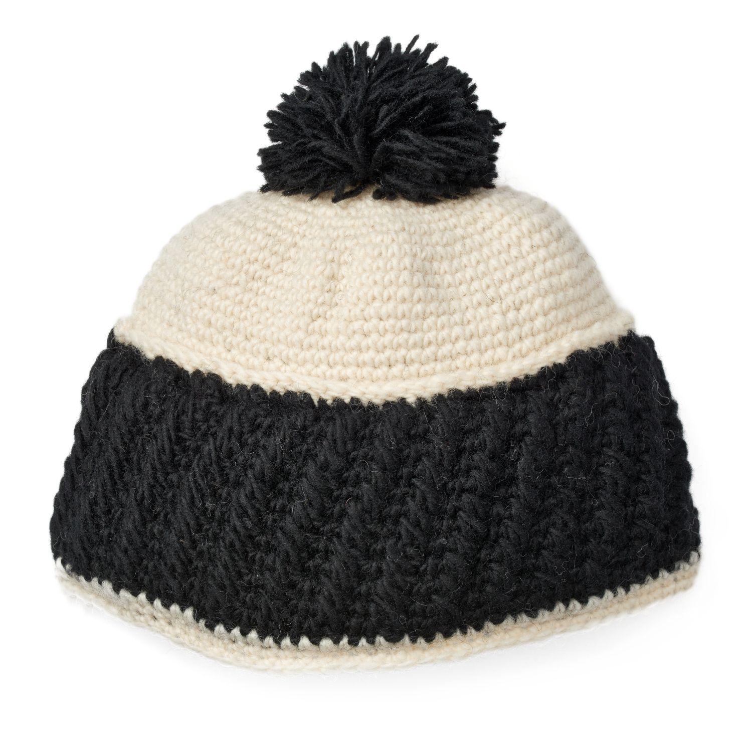 womens wool pom pom hat