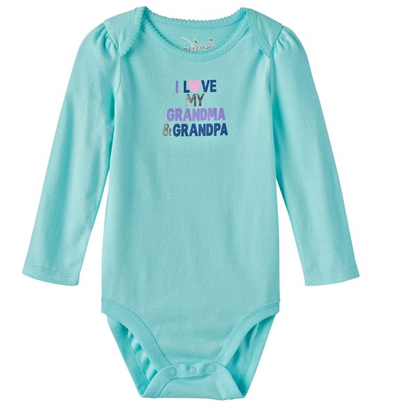 Baby Girl Jumping Beans® Picot-Trim Graphic Bodysuit