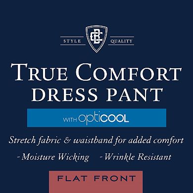Men's Croft & Barrow® True Comfort Classic-Fit Opticool Flat-Front Dress Pants