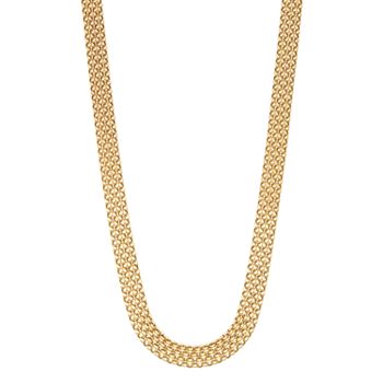 14k Gold Bismark Chain Necklace