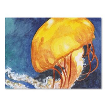 Trademark Fine Art Jelly Fish II Canvas Wall Art