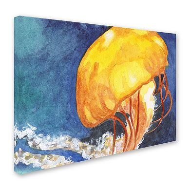 Trademark Fine Art Jelly Fish II Canvas Wall Art