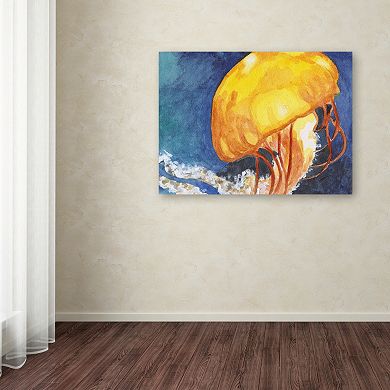 Trademark Fine Art Jelly Fish II Canvas Wall Art