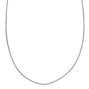 PRIMROSE Sterling Silver Sparkle Chain Necklace - 18 in
