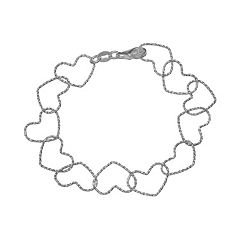 PRIMROSE Sterling Silver Monogram Initial Adjustable Bracelet