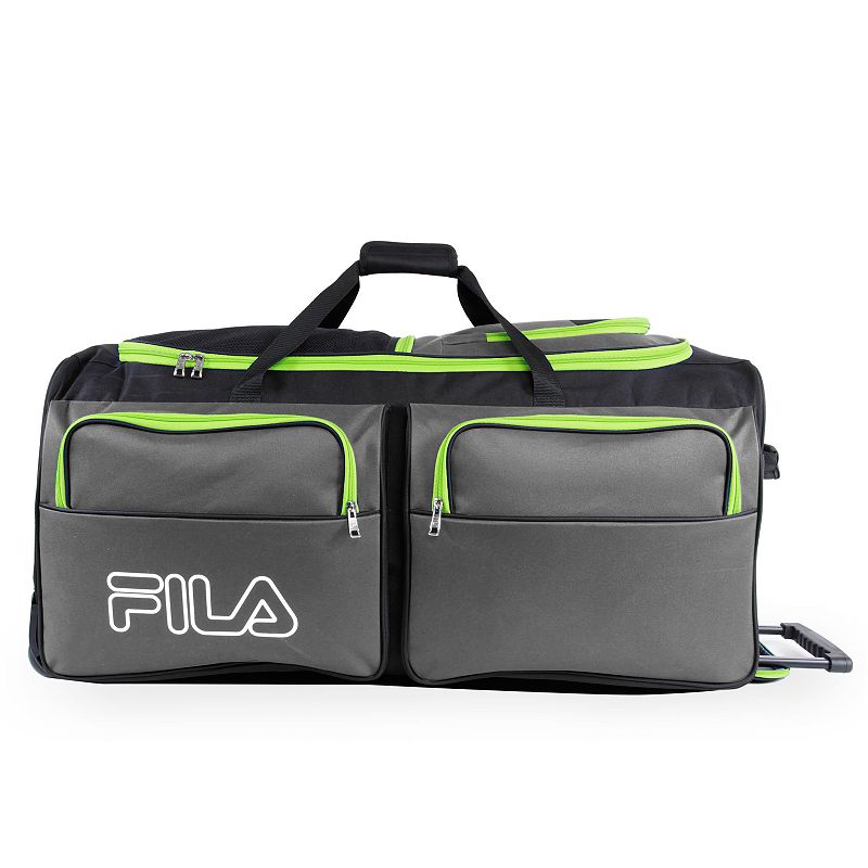 FILA 30-Inch Wheeled Duffel Bag, Grey, ROLNG DUFF