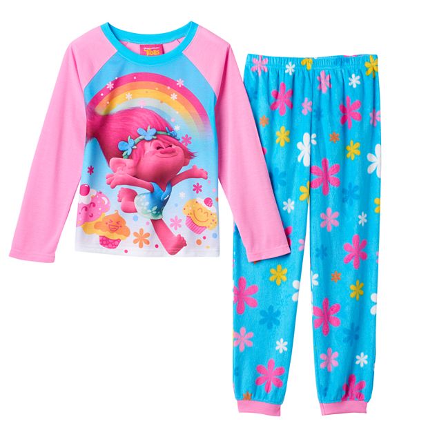 Girls 4-12 DreamWorks Trolls Poppy Rainbow Pajama Set