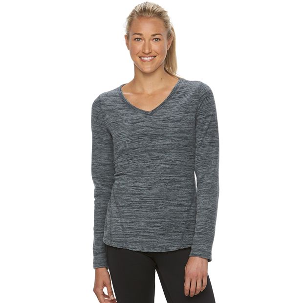 Women's Tek Gear® Microfleece V-Neck Sweatshirt