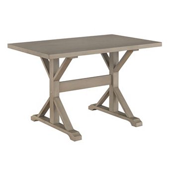 Carolina Living 30" x 48" Trestle Dining Table