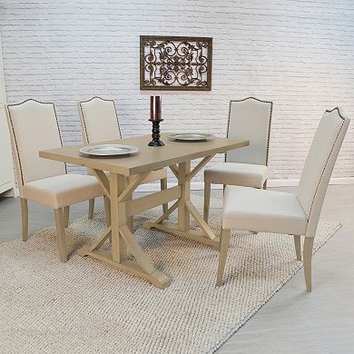 Carolina Living 30" x 48" Trestle Dining Table