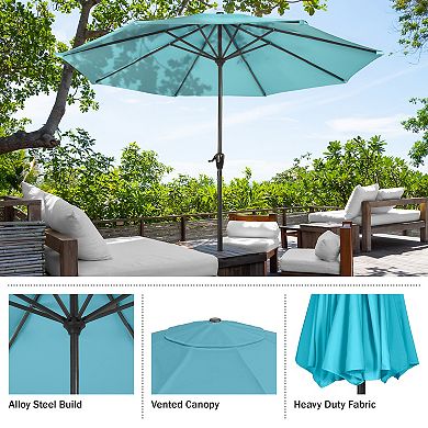 Navarro 9-ft. Outdoor Auto Crank Umbrella