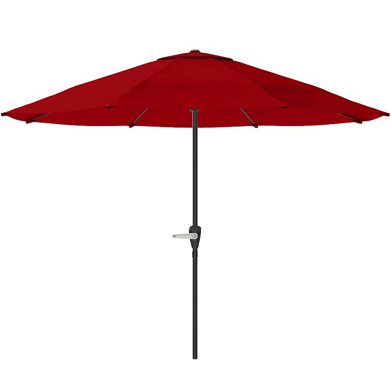 79455242 Navarro 9-ft. Outdoor Auto Crank Umbrella, Red sku 79455242