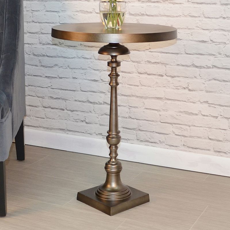Carolina Forge Avondale End Table, Brown