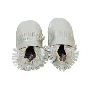 Baby Tommy Tickle Metallic Moccasin Crib Shoes