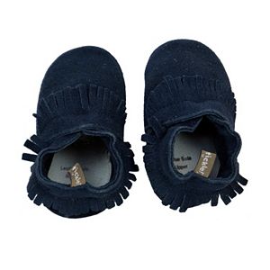 Baby Boy Tommy Tickle Suede Moccasin Crib Shoes