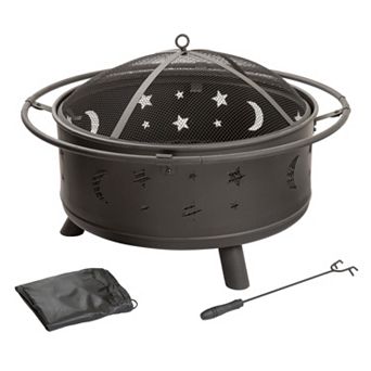 Navarro 30" Stars & Moon Fire Pit