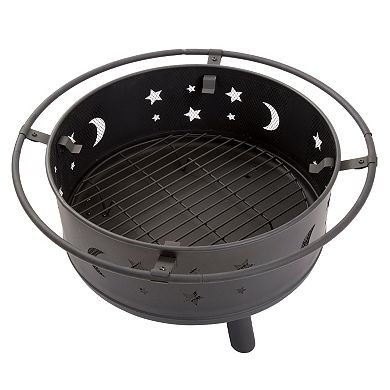 Navarro 30" Stars & Moon Fire Pit