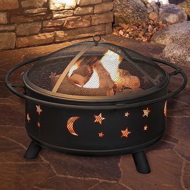 Navarro 30" Stars & Moon Fire Pit