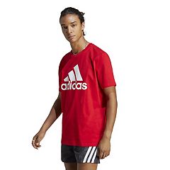 Red and grey adidas hot sale shirt