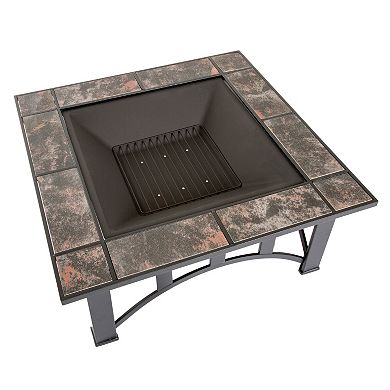 Navarro 33" Square Table Fire Pit