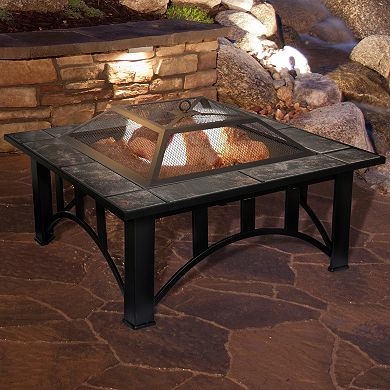 Navarro 33" Square Table Fire Pit