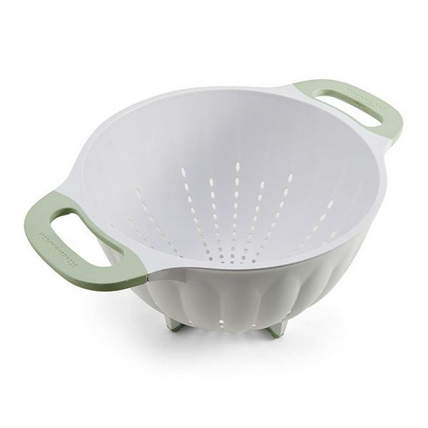 Kitchenaid 1.5-quart Colander, White with Black Accents, Dishwasher Safe 