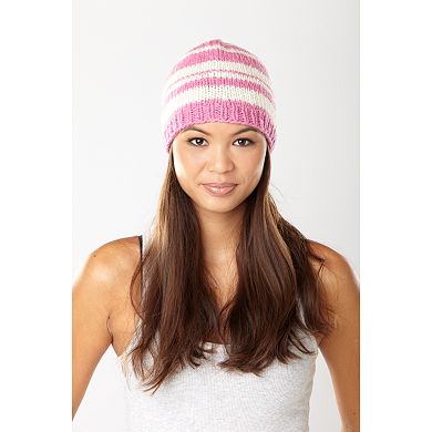 Women's SIJJL Striped Wool Beanie