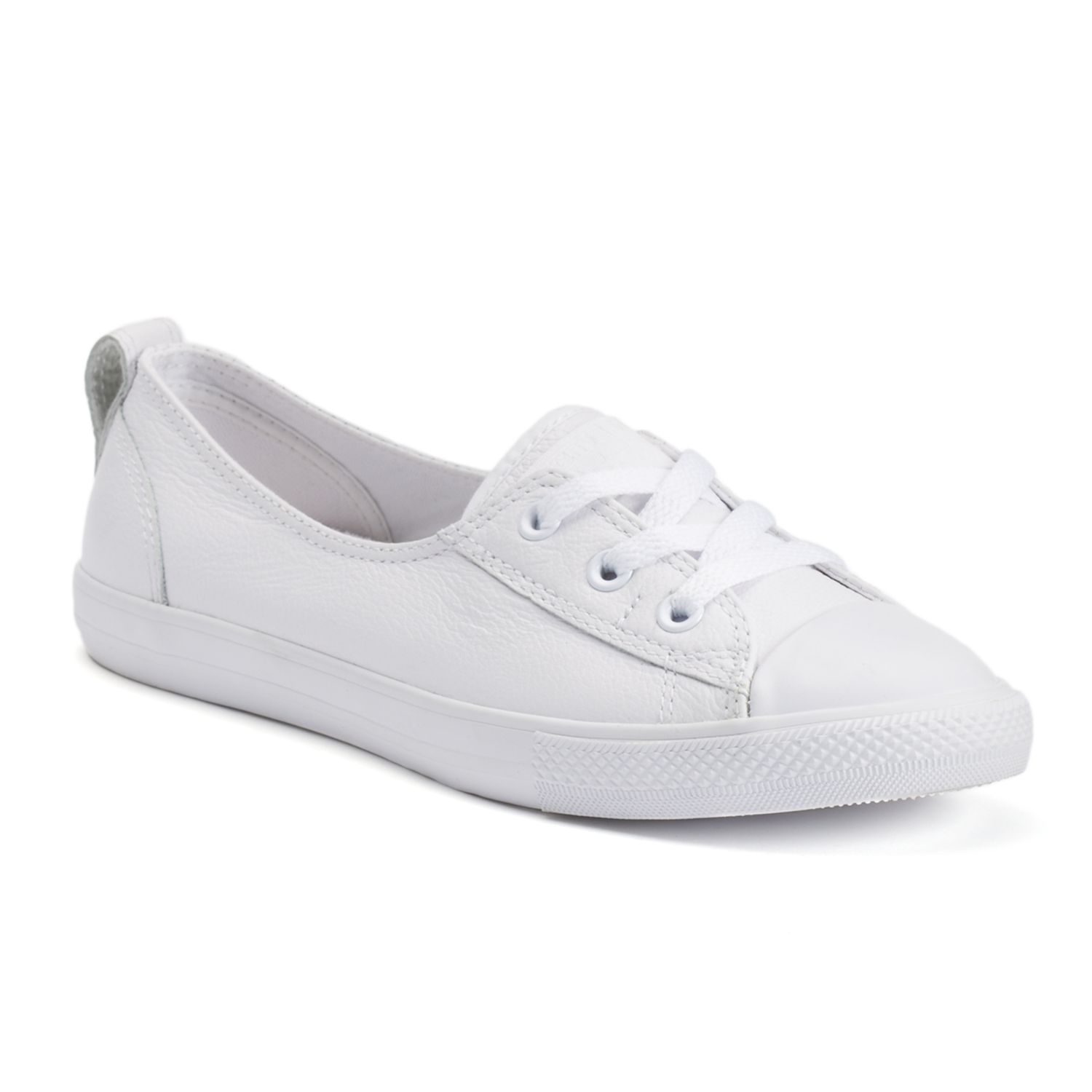 converse leather ballet flats