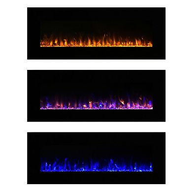 Northwest 54" LED Fire & Ice Electric Fireplace & Remote