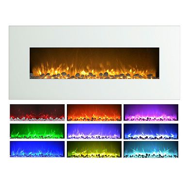 Northwest 50" Electric Color Changing Wall Mount Fireplace