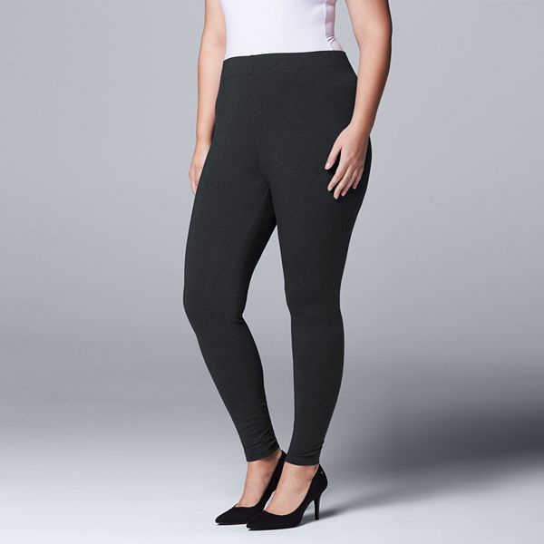 Simply Vera Vera Wang Black Active Pants, Tights & Leggings