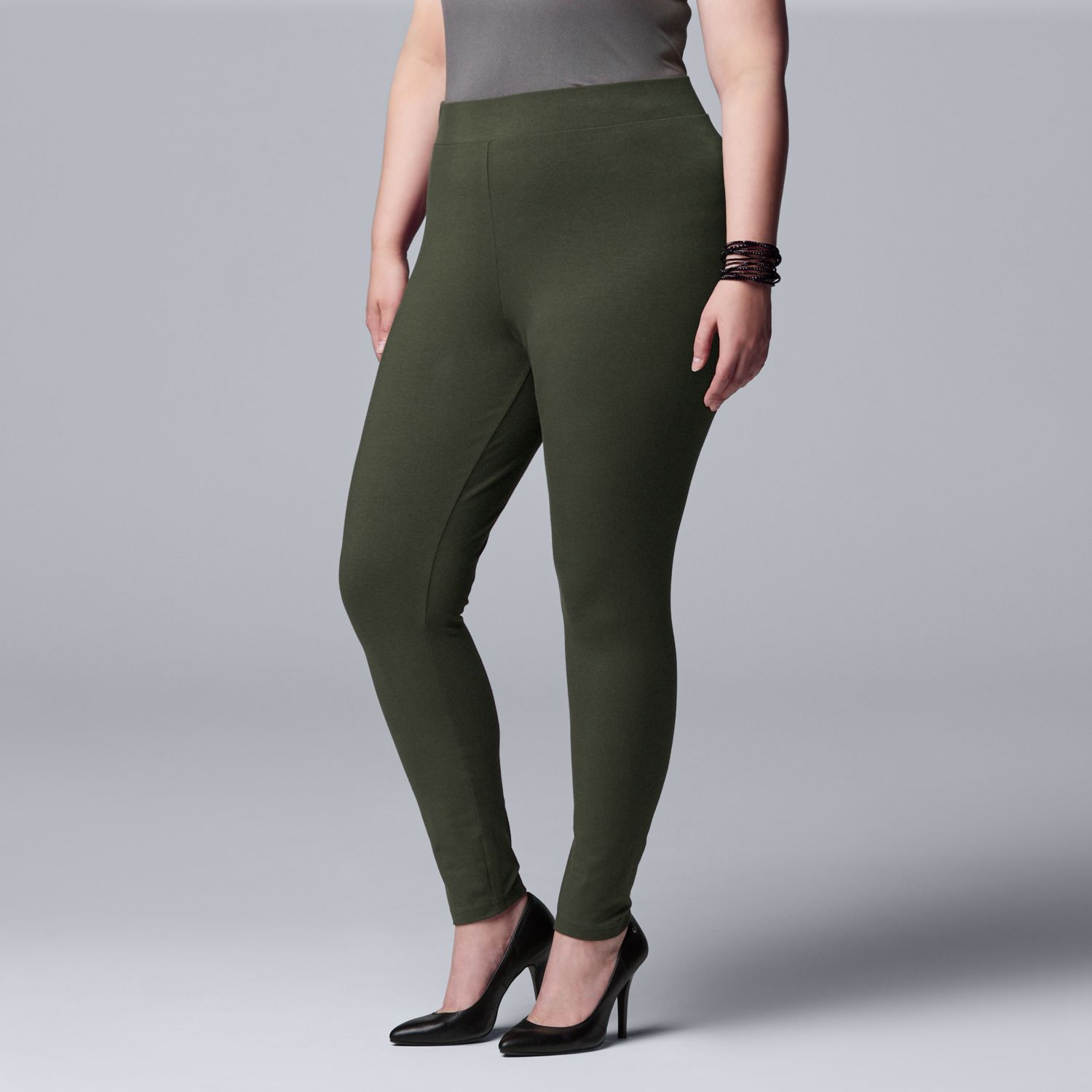 high rise cotton leggings