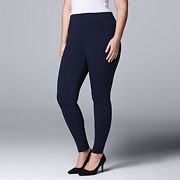 Plus Size Simply Vera Vera Wang Mid-Rise Cotton Leggings