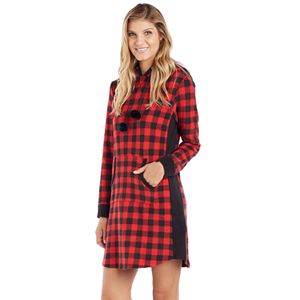 Women's Cuddl Duds Pajamas: Show Stopper Hooded Sleep Shirt