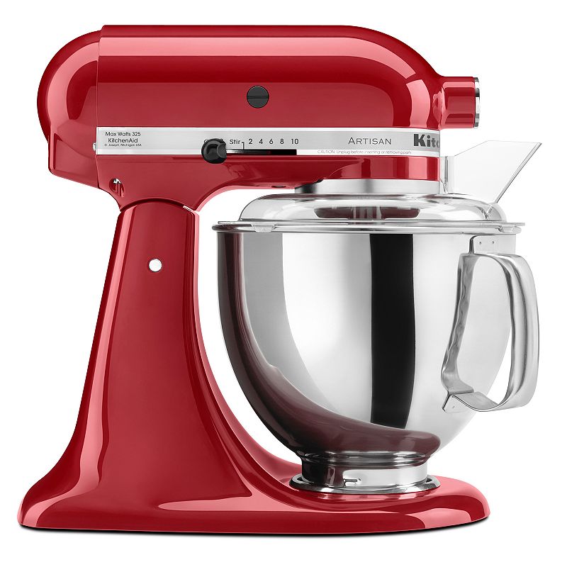 KitchenAid KSM150PS Artisan 5-qt. Stand Mixer, Red, 5 QT