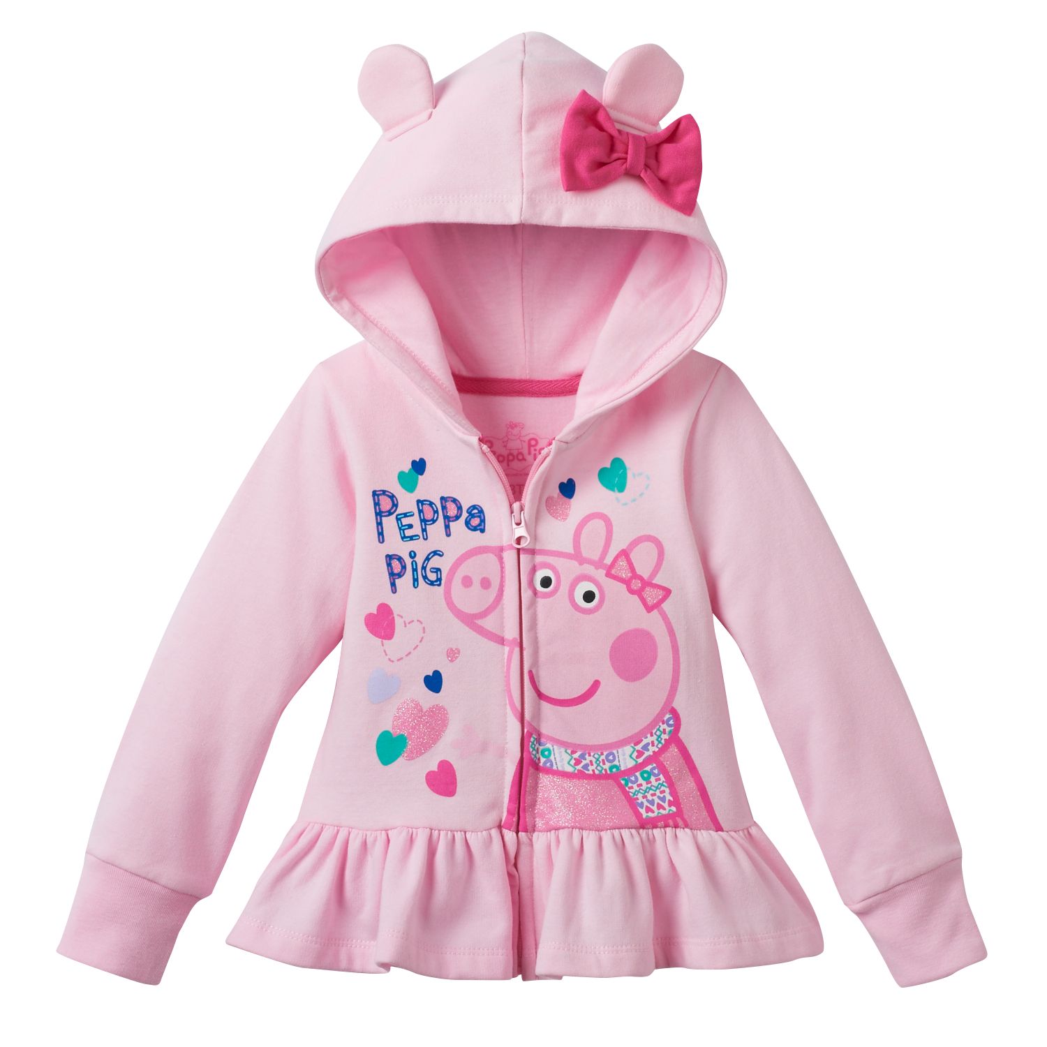 peppa pig zip up hoodie