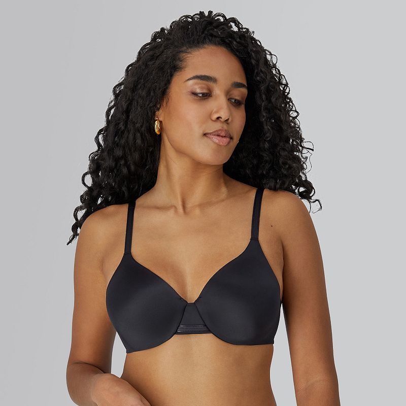 Bali One Smooth U Smoothing & Concealing Underwire Bra DF3W11, Women's, Size: 38 C, Black