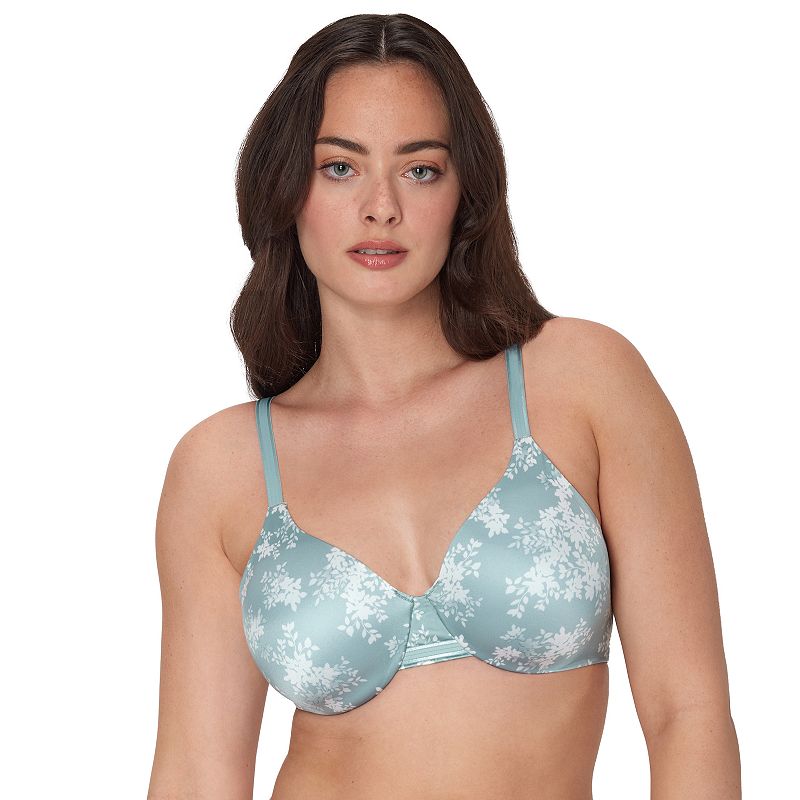Bali One Smooth U Smoothing & Concealing Underwire Bra DF3W11, Women's, Size: 42 C, Blue Patina Leaf