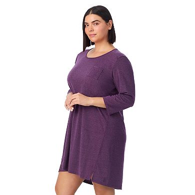 Plus Size Cuddl Duds® Essentials 3/4 Sleeve Sleepshirt