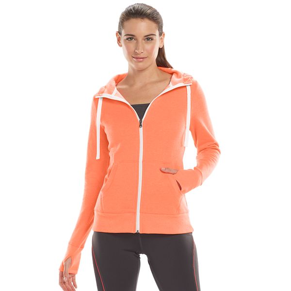 Women's Tek Gear® Scuba Neck Full-Zip Fleece Hoodie