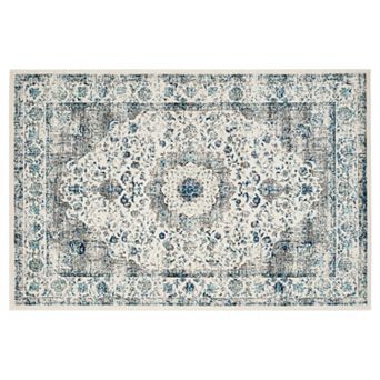 Safavieh Evoke Jayme Distressed Framed Floral Rug
