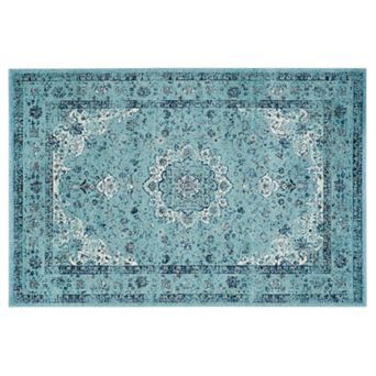 Safavieh Evoke Jayme Distressed Framed Floral Rug
