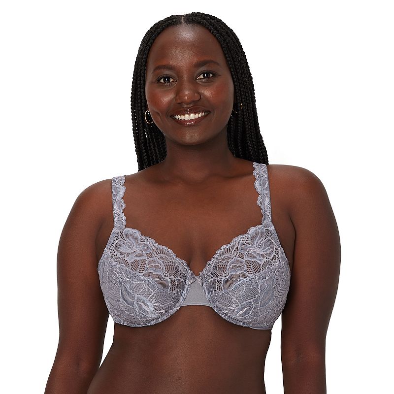 Bali Lace Desire Full-Figure Underwire Bra DF6543, Women's, Size: 38 C, Shale Tile