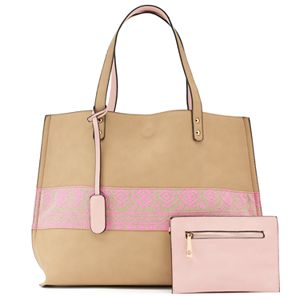 Yoki Reversible Canvas Tote & Coin Pouch