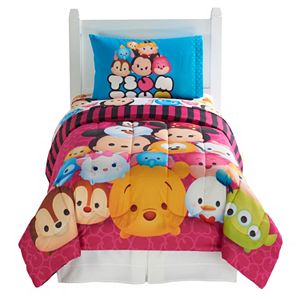 Disney's Tsum Tsum 4-piece Reversible Twin Comforter Set