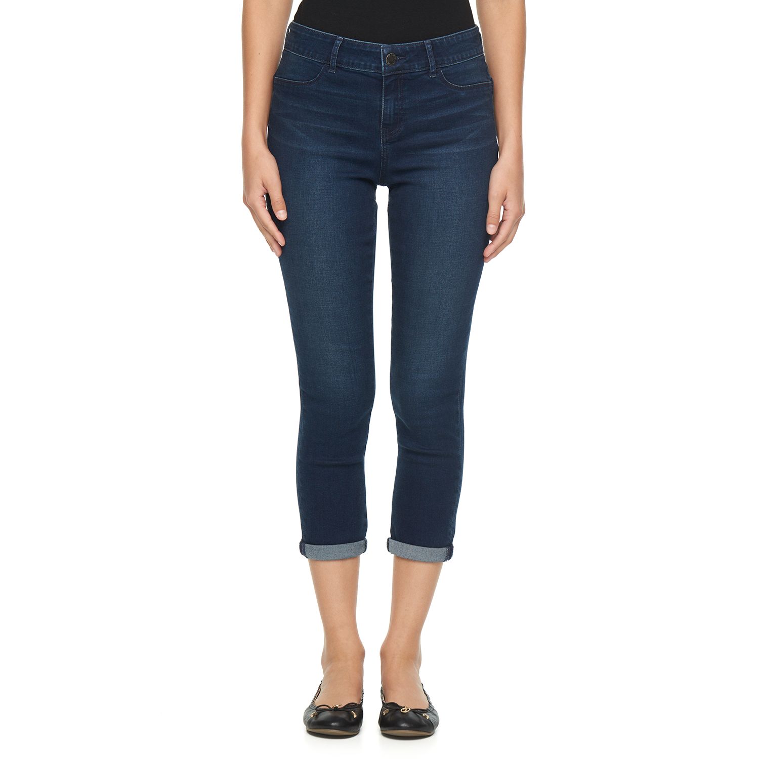 kohls womens denim capris