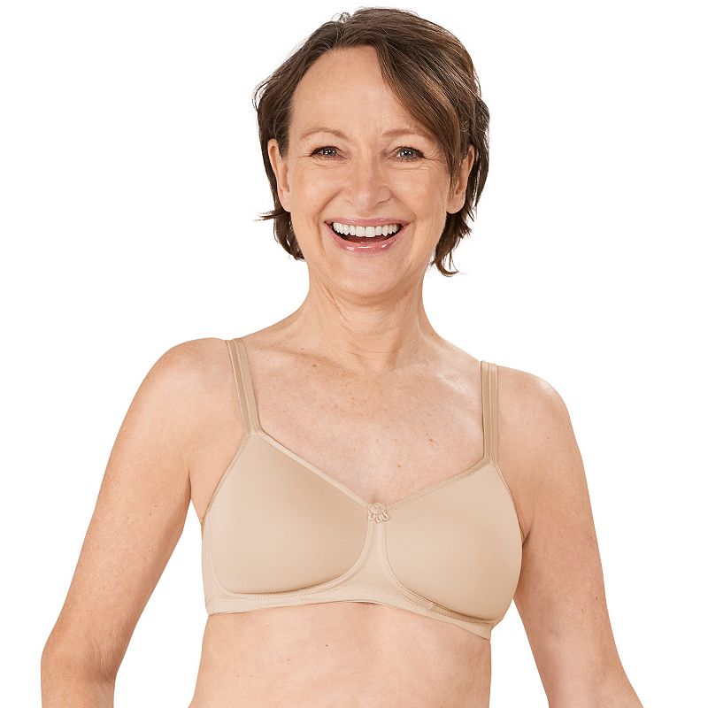 Amoena - Lara Satin Wireless Mastectomy Bra - Sand